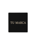 Etiqueta cuadrada bordada